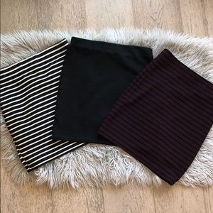 [FREE] F21 Ribbed Mini Skirts - see description